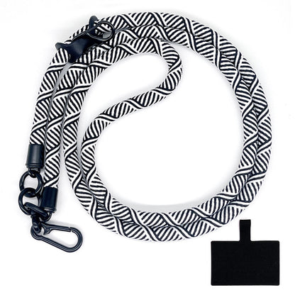 10mm Crossbody Phone Lanyard Polyester Anti-Lost Neck Hanging Strap with Tether Tab