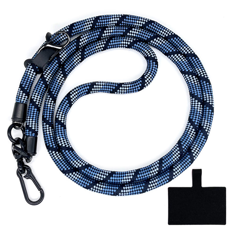 10mm Crossbody Phone Lanyard Polyester Anti-Lost Neck Hanging Strap with Tether Tab