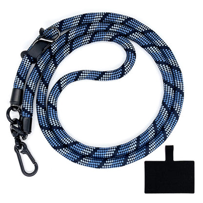 10mm Crossbody Phone Lanyard Polyester Anti-Lost Neck Hanging Strap with Tether Tab