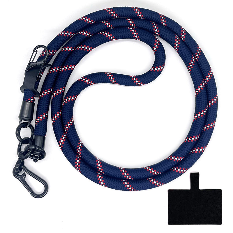 10mm Crossbody Phone Lanyard Polyester Anti-Lost Neck Hanging Strap with Tether Tab