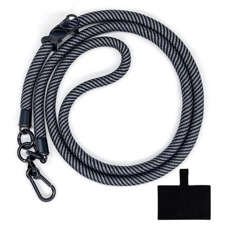 10mm Crossbody Phone Lanyard Polyester Anti-Lost Neck Hanging Strap with Tether Tab