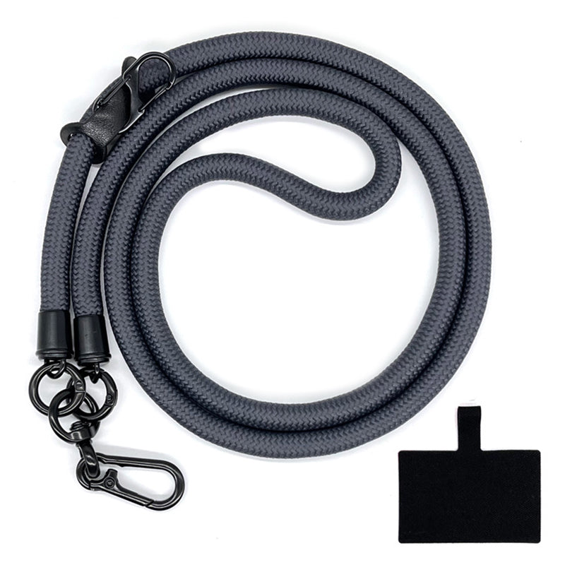 10mm Crossbody Phone Lanyard Polyester Anti-Lost Neck Hanging Strap with Tether Tab