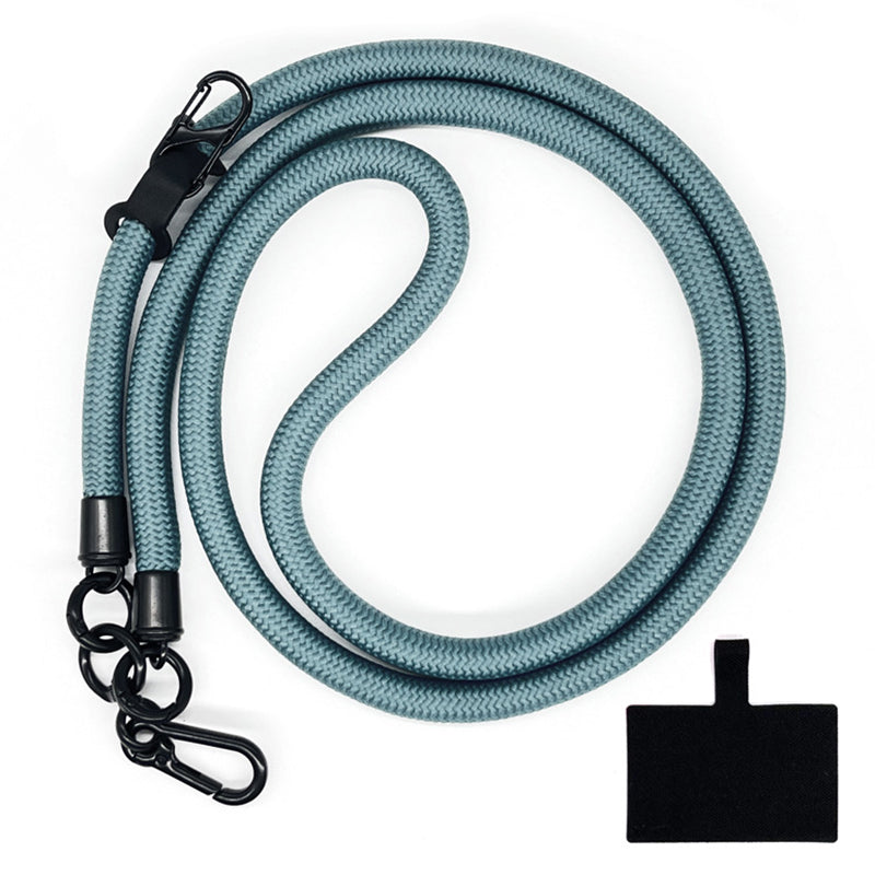 10mm Crossbody Phone Lanyard Polyester Anti-Lost Neck Hanging Strap with Tether Tab