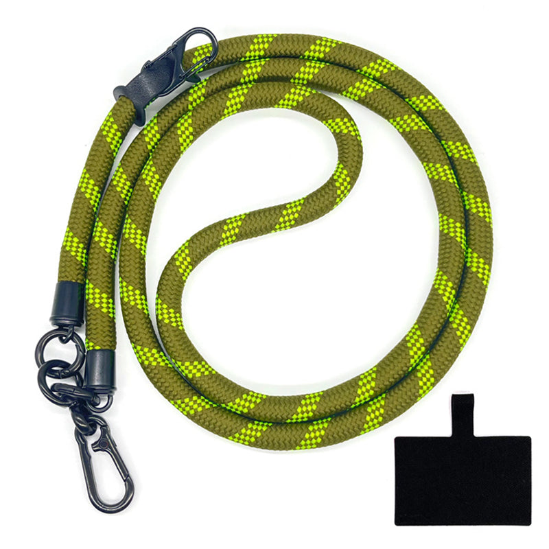 10mm Crossbody Phone Lanyard Polyester Anti-Lost Neck Hanging Strap with Tether Tab