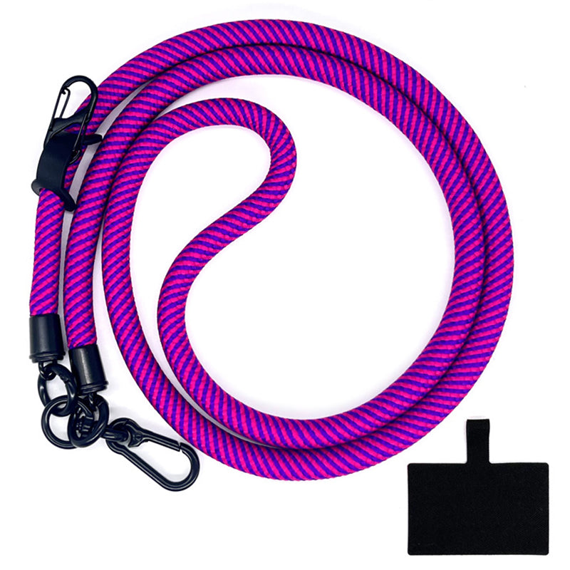 10mm Crossbody Phone Lanyard Polyester Anti-Lost Neck Hanging Strap with Tether Tab