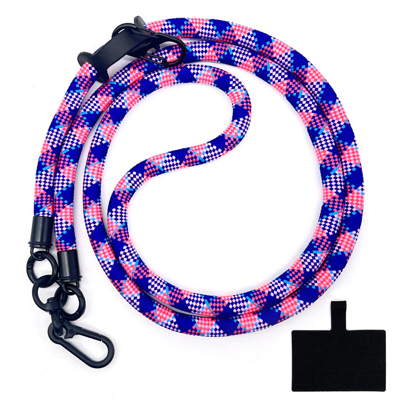 10mm Universal Phone Lanyard Neck Strap Polyester Hanging Rope with Tether Tab