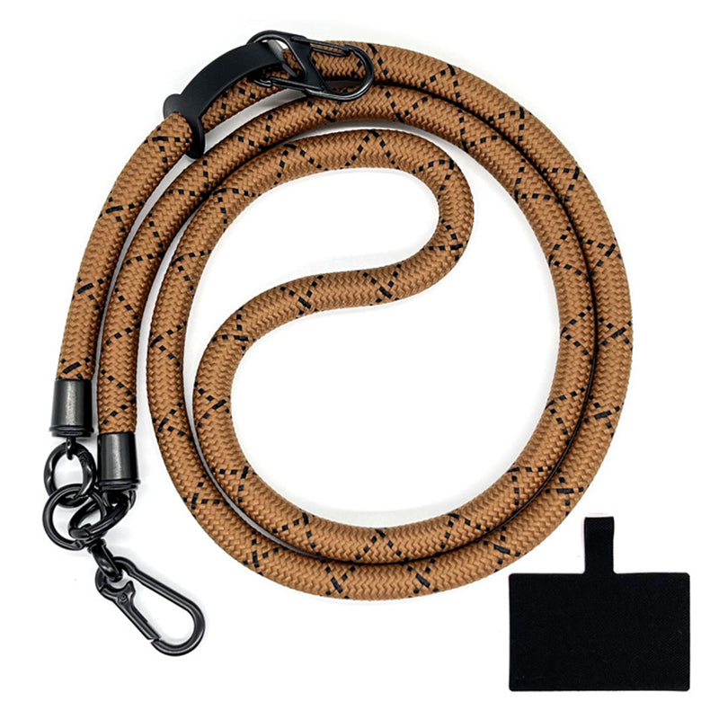 10mm Universal Phone Lanyard Neck Strap Polyester Hanging Rope with Tether Tab