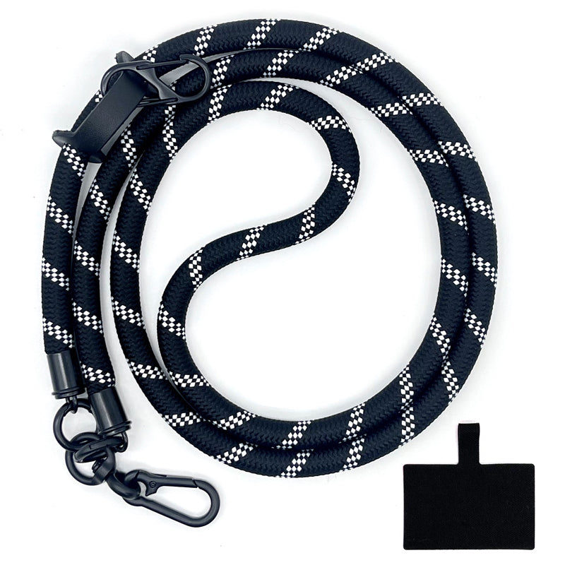 10mm Universal Phone Lanyard Neck Strap Polyester Hanging Rope with Tether Tab