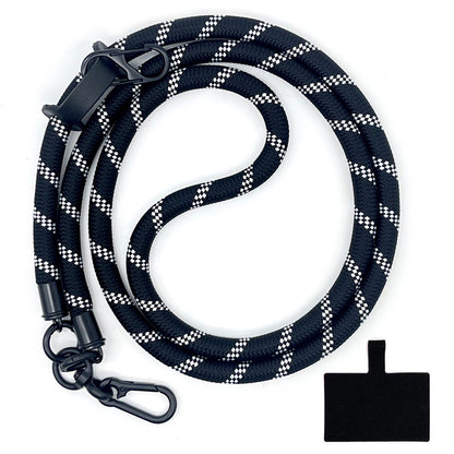 10mm Universal Phone Lanyard Neck Strap Polyester Hanging Rope with Tether Tab