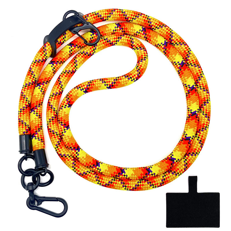 10mm Universal Phone Lanyard Neck Strap Polyester Hanging Rope with Tether Tab