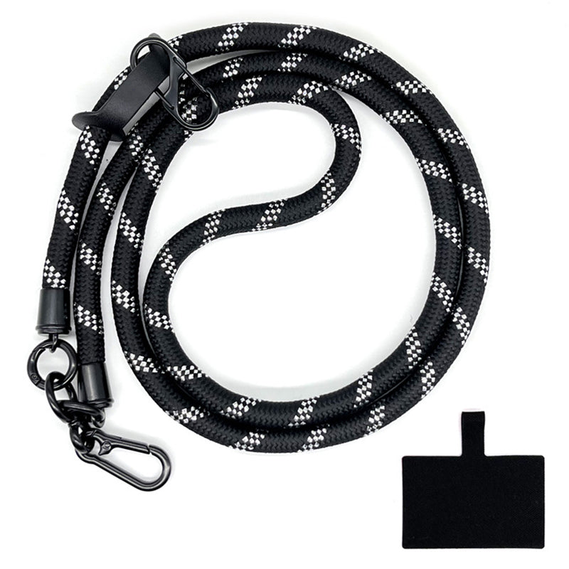 10mm Universal Phone Lanyard Neck Strap Polyester Hanging Rope with Tether Tab