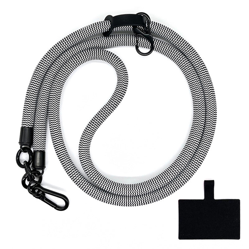 10mm Universal Phone Lanyard Neck Strap Polyester Hanging Rope with Tether Tab