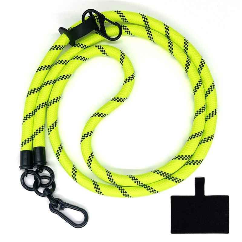 10mm Universal Phone Lanyard Neck Strap Polyester Hanging Rope with Tether Tab