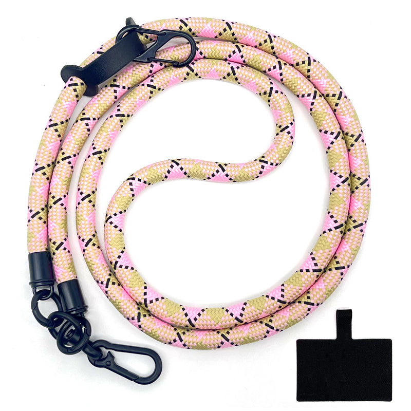 10mm Universal Phone Lanyard Neck Strap Polyester Hanging Rope with Tether Tab