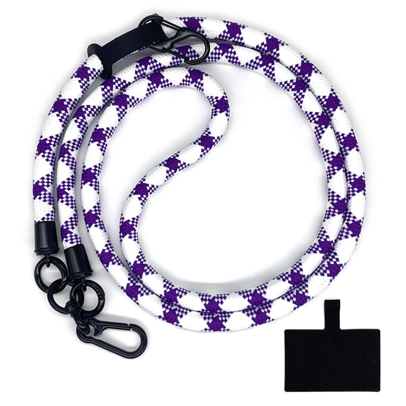 10mm Universal Phone Lanyard Neck Strap Polyester Hanging Rope with Tether Tab