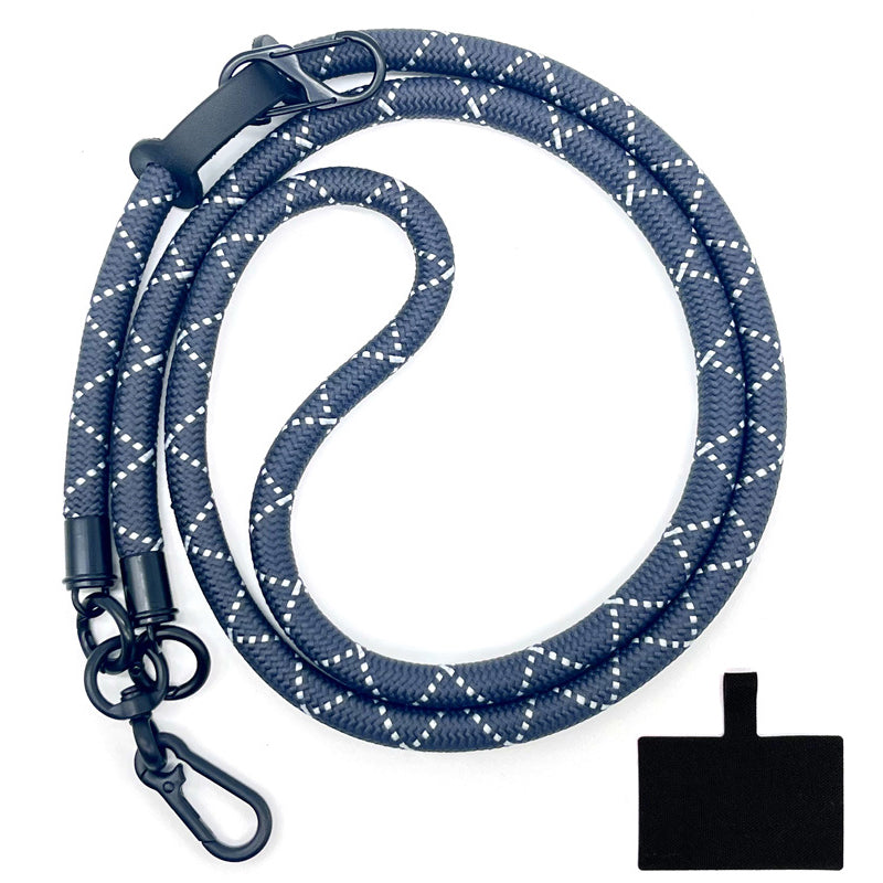 10mm Universal Phone Lanyard Neck Strap Polyester Hanging Rope with Tether Tab