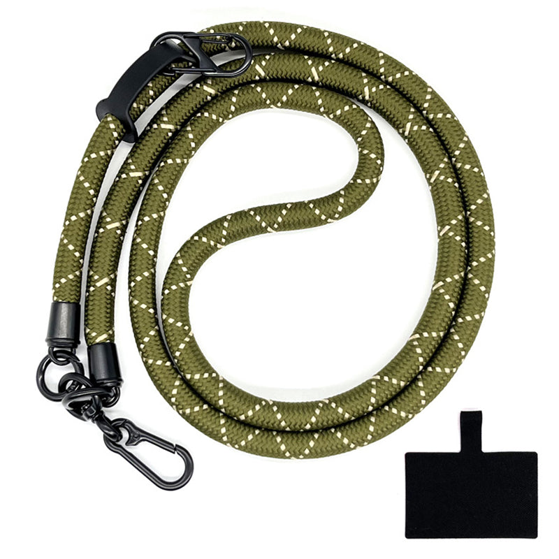 10mm Universal Phone Lanyard Neck Strap Polyester Hanging Rope with Tether Tab