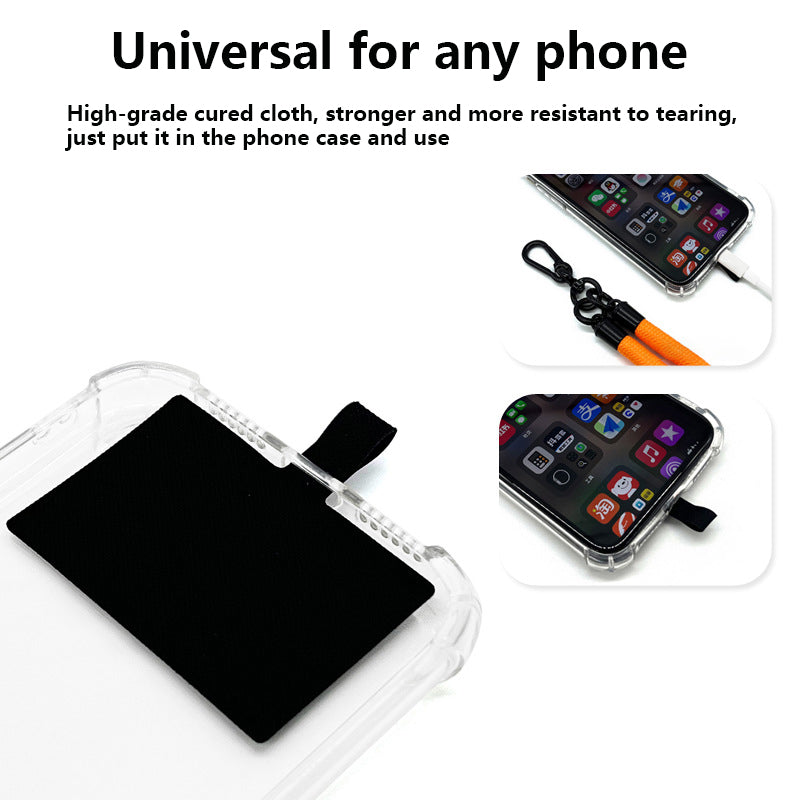 10mm Universal Phone Lanyard Neck Strap Polyester Hanging Rope with Tether Tab