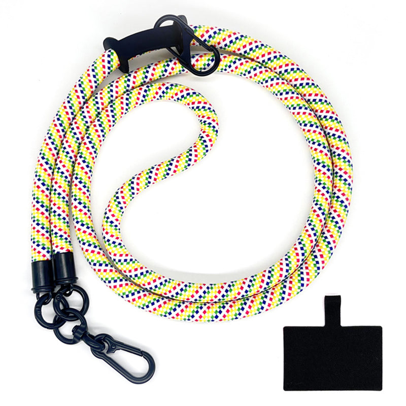 10mm Universal Phone Lanyard Neck Strap Polyester Hanging Rope with Tether Tab