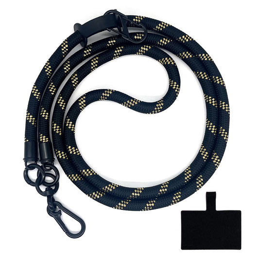 10mm Universal Phone Lanyard Anti-Lost Smartphone Neck Strap Polyester Crossbody Rope with Tether Tab