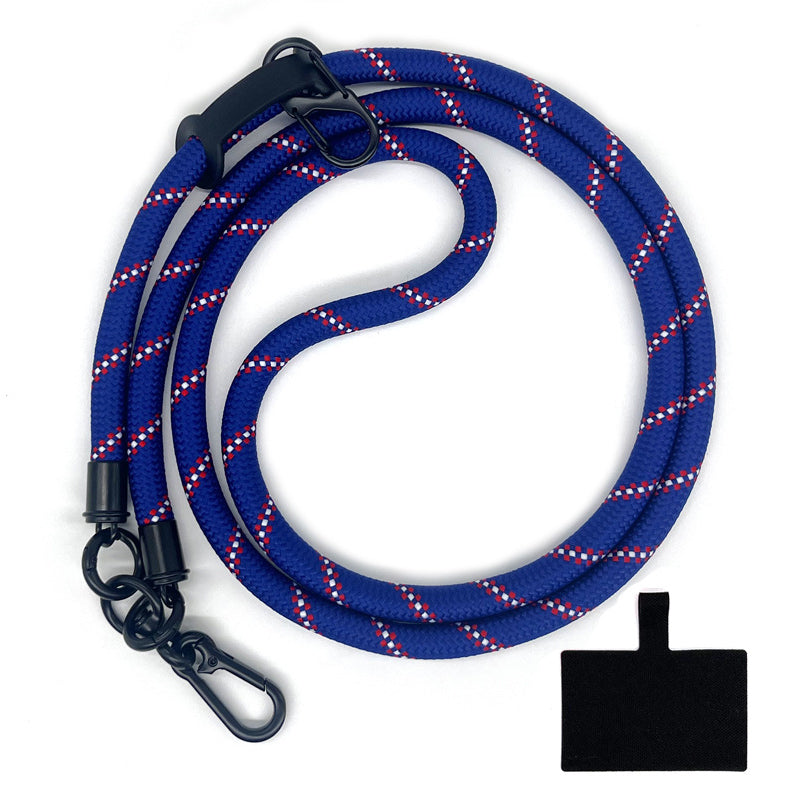 10mm Universal Phone Lanyard Anti-Lost Smartphone Neck Strap Polyester Crossbody Rope with Tether Tab