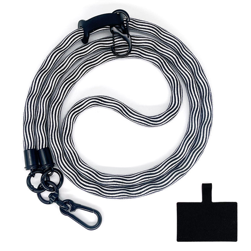 10mm Universal Phone Lanyard Anti-Lost Smartphone Neck Strap Polyester Crossbody Rope with Tether Tab