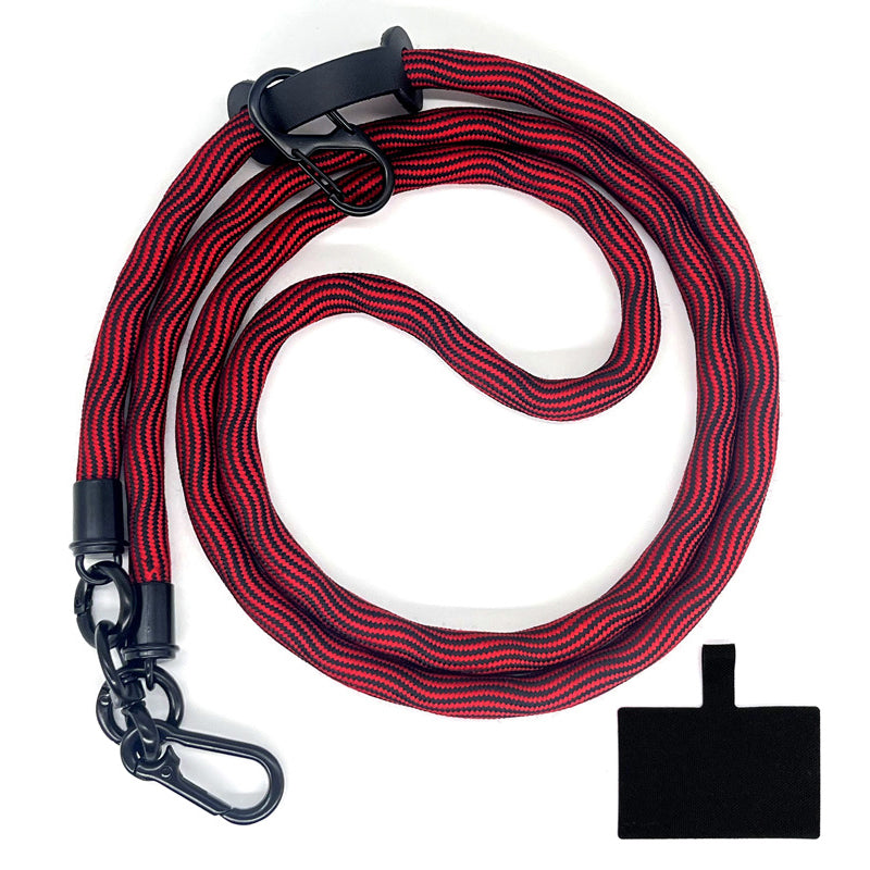 10mm Universal Phone Lanyard Anti-Lost Smartphone Neck Strap Polyester Crossbody Rope with Tether Tab