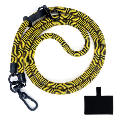 10mm Universal Phone Lanyard Anti-Lost Smartphone Neck Strap Polyester Crossbody Rope with Tether Tab