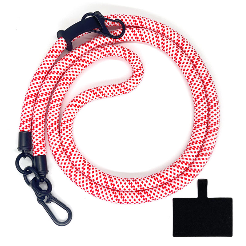 10mm Universal Phone Lanyard Anti-Lost Smartphone Neck Strap Polyester Crossbody Rope with Tether Tab
