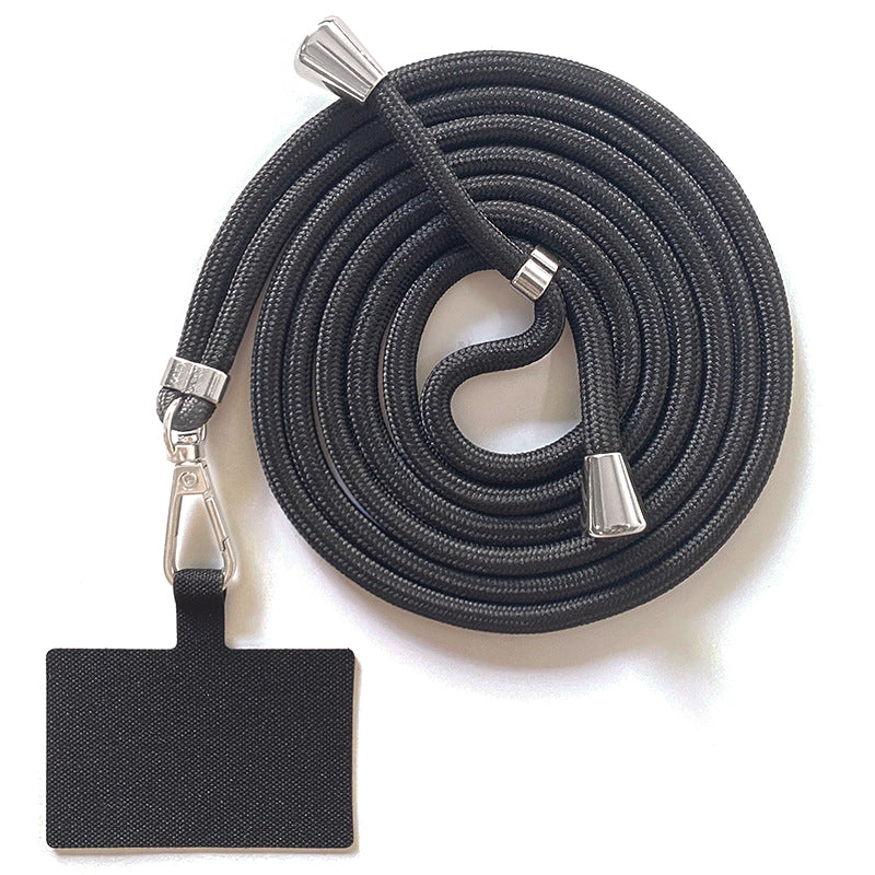 Adjustable Polyester Neck / Shoulder Strap Anti-lost Phone Carrying Rope with Cured Cloth Patch