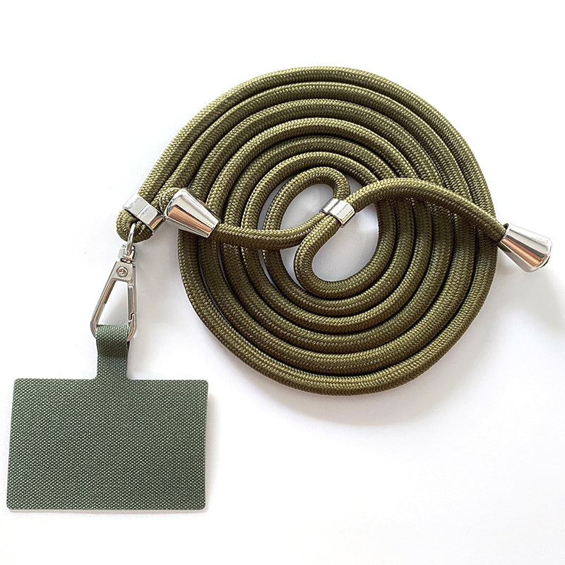 Adjustable Polyester Neck / Shoulder Strap Anti-lost Phone Carrying Rope with Cured Cloth Patch