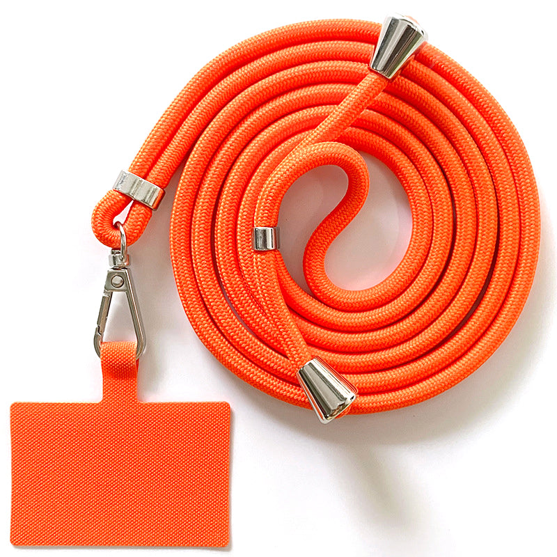 Adjustable Polyester Neck / Shoulder Strap Anti-lost Phone Carrying Rope with Cured Cloth Patch