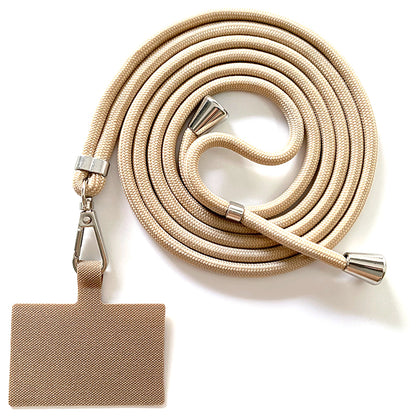 Adjustable Polyester Neck / Shoulder Strap Anti-lost Phone Carrying Rope with Cured Cloth Patch