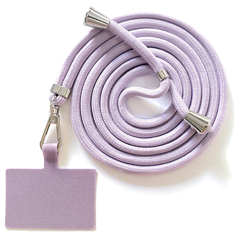 Adjustable Polyester Neck / Shoulder Strap Anti-lost Phone Carrying Rope with Cured Cloth Patch