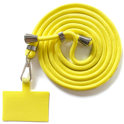 Adjustable Polyester Neck / Shoulder Strap Anti-lost Phone Carrying Rope with Cured Cloth Patch