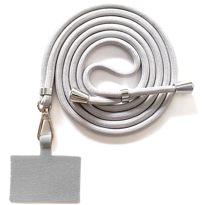 Adjustable Polyester Neck / Shoulder Strap Anti-lost Phone Carrying Rope with Cured Cloth Patch