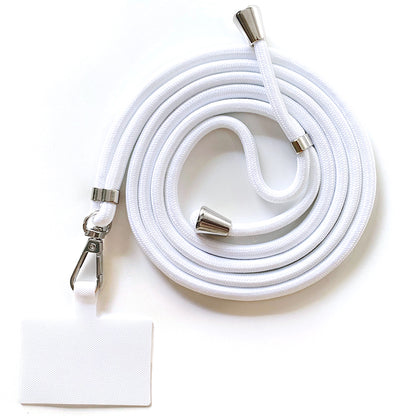 Adjustable Polyester Neck / Shoulder Strap Anti-lost Phone Carrying Rope with Cured Cloth Patch
