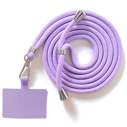 Adjustable Polyester Neck / Shoulder Strap Anti-lost Phone Carrying Rope with Cured Cloth Patch