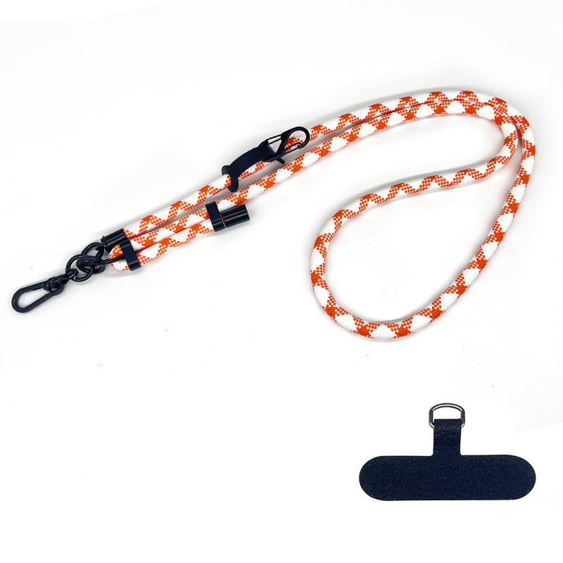 10mm Thick Rope Adjustable Polyester Neck / Shoulder Lanyard Phone Carrying Strap