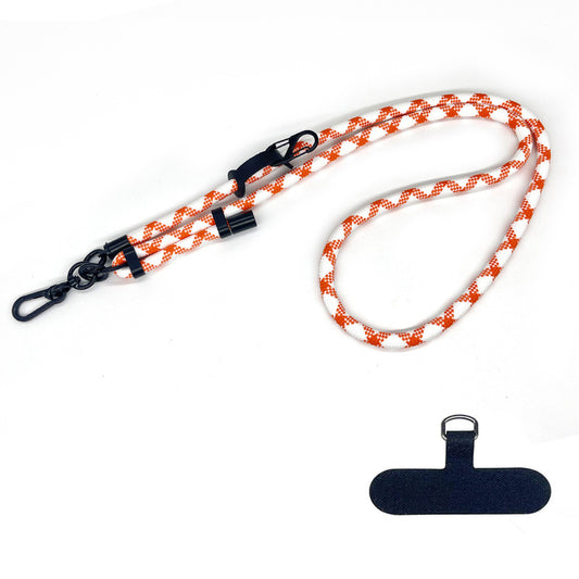 10mm Thick Rope Adjustable Polyester Neck / Shoulder Lanyard Phone Carrying Strap