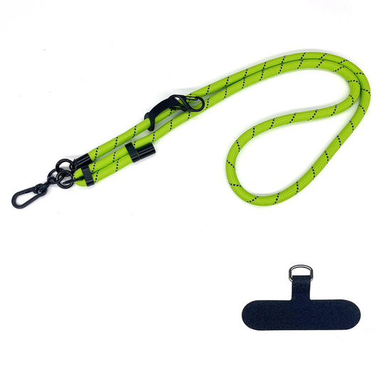10mm Thick Rope Adjustable Polyester Neck / Shoulder Lanyard Phone Carrying Strap