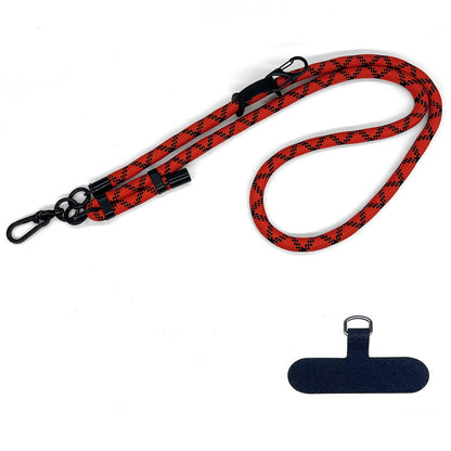 10mm Thick Rope Adjustable Polyester Neck / Shoulder Lanyard Phone Carrying Strap