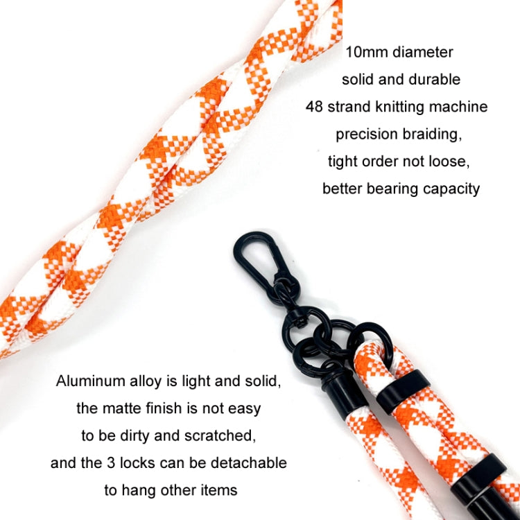 10mm Thick Rope Adjustable Polyester Neck / Shoulder Lanyard Phone Carrying Strap