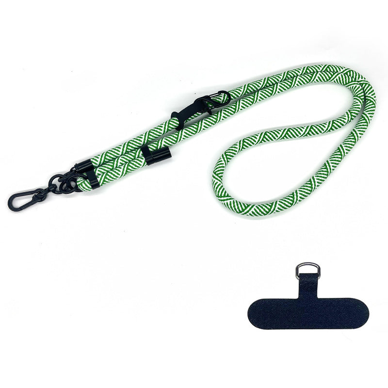 10mm Thick Rope Adjustable Polyester Neck / Shoulder Lanyard Phone Carrying Strap