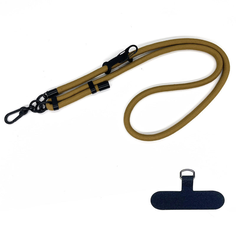 10mm Thick Rope Adjustable Polyester Neck / Shoulder Lanyard Phone Carrying Strap