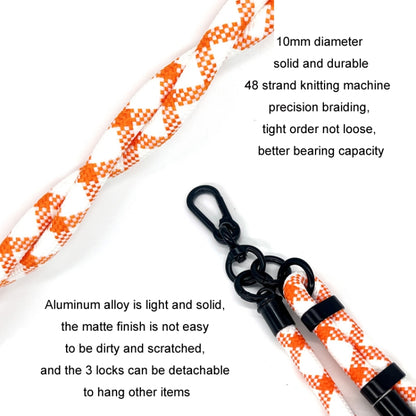 10mm Thick Rope Adjustable Polyester Neck / Shoulder Lanyard Phone Carrying Strap