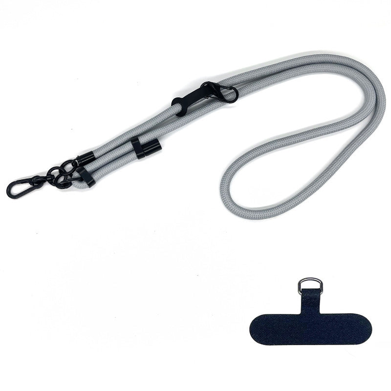 10mm Thick Rope Adjustable Polyester Neck / Shoulder Lanyard Phone Carrying Strap