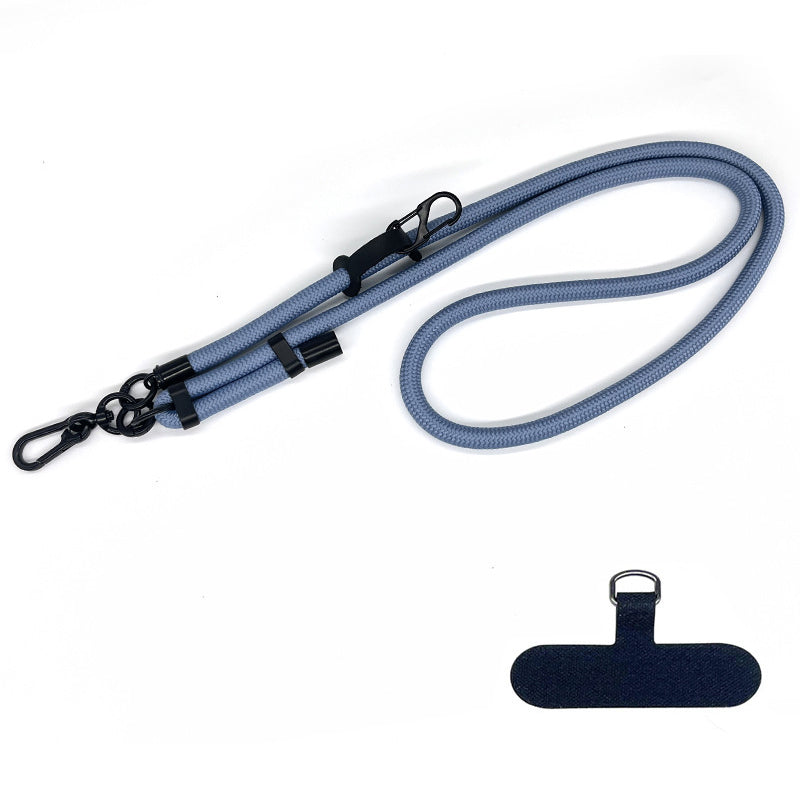 10mm Thick Rope Adjustable Polyester Neck / Shoulder Lanyard Phone Carrying Strap