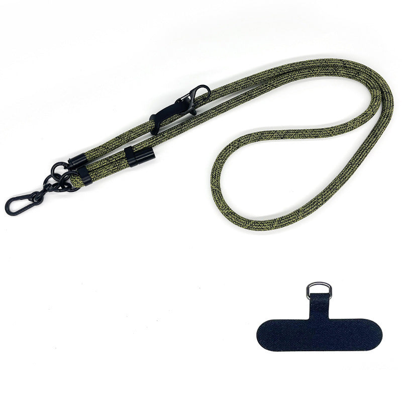 10mm Thick Rope Adjustable Polyester Neck / Shoulder Lanyard Phone Carrying Strap