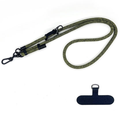 10mm Thick Rope Adjustable Polyester Neck / Shoulder Lanyard Phone Carrying Strap